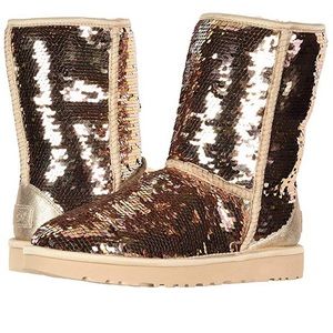 Champagne Ugg boots worn several times